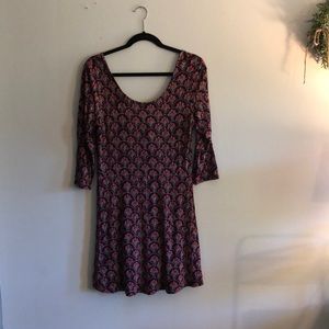 Boho fit and flare dress